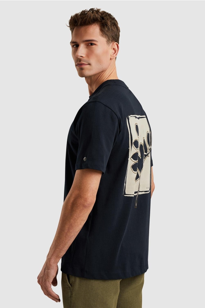 T SHIRT MET BACKPRINT CTSS2505587 5287 DARK SAPPHIRE